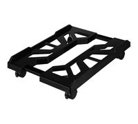 Hoement Computer Tower Stand Abs Mobile Laptop Stand Adjustable with Wheels and Locking Mechanism Telescopic Preventing Moisture Damage for Office and School Use