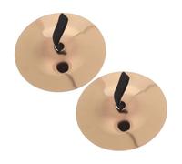 Hoement Copper Finger Cymbals Mini Hand Percussion for Preschool Montessori Musical Instrument with Vibrant Rose Gold Finish Crisp Clear Sound for Party Home School Stages