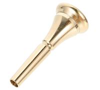 Hoement Copper Horn Mouthpiece Replacement for French Horn Creative Design Portable Brass Accessory Loud Sound Good Sound Effect Professional Players Students