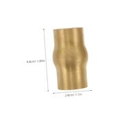 Hoement Copper Tie Elderly Self Standing Cane Tip for Senior Lathe Tool Handle Walking Cane Protective Cover Walking Hardware Parts Insert Stick Brass Parts Crutch Golden