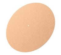 Hoement Cork Turntable Mat 297mm Diameter x 3mm Thickness Natural Wood Color Vinyl Slipmat for Record Player Turntables Non-slip Vinyl