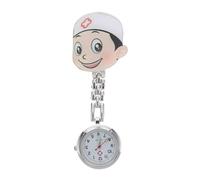 Hoement Creative Acrylic Material Pocket Watch Nurse Cartoon with Large Dial Nurses Watch Convenient to Use Hanging for Nursing Students and Doctors