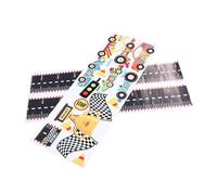 Hoement Creative Race Car Growth Chart Sticker Removable Height Measurement Wall Decal for Nursery Playroom Decor Self Adhesive Car Wall Stickers for Tracking Development
