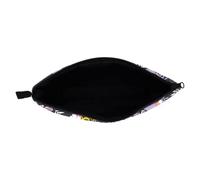 Hoement Creative Waterproof Cosmetic Bag for Women with Unique Skull Print, Compact and Portable Polyester Makeup Pouch for Vacation and Outdoor Activities