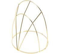 Hoement Crown Frame Bone Ornament for Hair DIY Making Ancient Chinese Traditional Headdress Frame Gold for Wedding Braids