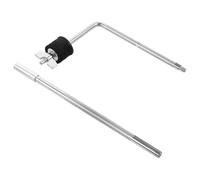 Hoement Cymbal Bracket Drum Set Cymbal Extension Bracket Lightweight Multi-functional Zinc Alloy Extra-long Pole Style Versatile Design Silver for Performance Needs