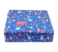Hoement Detachable Dining Chair Booster Cushion for Portable Height Increasing Seat Mat with Removable Cover Suitable for Dining Table Piano Study Desk Blue Animal Pattern