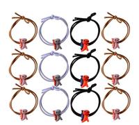 Hoement Dinosaur Design and Accessories 20pcs Band Rubber Rope Hair Keep Place Hold Securely Simple Chic Random Color to Back to School and Everyday Wear