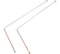 Hoement Divining Rods 2Pcs Copper Water Dowsing Rods Flexible Rotation Long Handle Portable Detection Tool for Treasure Hunting and Ghost Hunting