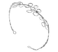 Hoement DIY Large Single Circle Iron Wire Headband Base Frame for Handmade Hair Accessories, Easy Bending and Shaping with Secure Fit, for Dance Rehearsals and Party Headdress Wire Stand