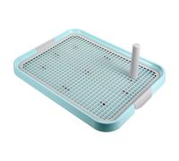 Hoement Dog Potty Tray for Indoor Use Prevents Feet from Getting Stuck Plastic Two-layer Structure with Detachable Mesh Grid, Anti-slip Design for Small and Medium Dogs in Office