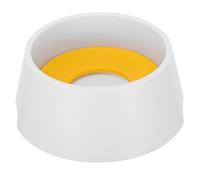 Hoement Dog Water Bowl Water Bowl No-spill Design Lightweight ABS 1000ml Yellow for Puppy Cat Small Pets Keeps Water Fresh Outdoor Trips