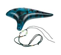 Hoement Dolomite Ocarina Flute Classical Instrument Easy to Learn Portable Ethical Music Tool Blue