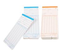 Hoement Double-Sided Attendance Time Cards Paper Sheets Office Supply for Warehouse Staff Tracking Attendance Records