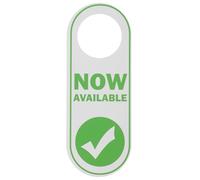 Hoement Double-sided Pvc Do Not Disturb Door Hanging Sign with Please Knock Message, 24x9cm Office and Business Door Tag for Meeting Room, Hotel, Home Privacy Indicator