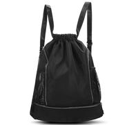 Hoement Drawstring Outdoor for Streamlined Aesthetic Upkeep Effortless and Backpack with Shoe Compartment Water Resistance Oxford Cloth Bag Featuring Gym, Sports Training Adventures