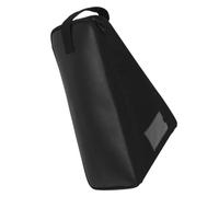 Hoement Drum Pedal Carry Case Black PU Leather Sturdy Single Kick Pedal Storage Bag Shock-Absorbent Padding for Touring Musicians