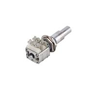 Hoement Dual Potentiometer for Bass Detent Audio Taper Control High-grade Material for Volume and Tone Adjustments