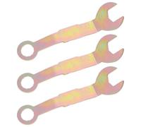 Hoement Efficient Hardware Repair Tool Open End Pocket Door Wrench Set for Home Maintenance 3pcs 3/8" Iron Angled Spanner for Precision Sliding and Bi-fold Door Adjustment