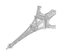 Hoement Eiffel Tower Statue Metal Craft Figurine for Souvenir Display