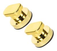 Hoement Elderly Support Shower Grab Bars Suction Cup 2Pcs Small Gold Non-Drill Bathroom Handles for Bathtub and Shower Safety