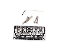 Hoement Electric Guitar Bridge Saddle 78mm T-shape 6-string Fixed Chrome Guitar Bridge Replacement Accessories