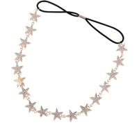 Hoement Elegant Bride Hairband with Star Hair Design Featuring Rhinestone Crystal and Alloy Material, Comfortable Wearing Experience for Proms and Special Occasions