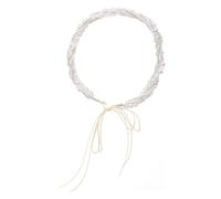 Hoement Elegant Pearl Headbands Wedding Hair Bands Bride with Abs Material Beautiful Bridal Hair Accessories for Wedding and Valentine's Day and Photo Props