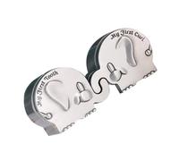Hoement Elephant Shape Newborn Keepsake Box Zinc Alloy First Tooth and Curl Storage Case for Growth Memories Cherished Essentials
