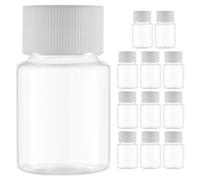 Hoement Empty Pills Medicine Container Ml Plastic Medicine Bottles 12pcs with Reliable Sealing and Easy to Handle Design for Home and Travel Storage