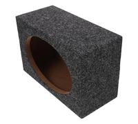 Hoement Empty Subwoofer Enclosure Speaker Box for Vehicle Speaker Box Installation and Upgrade with Multiple Air Port Designs and Wood + Felt Material Featuring Testready Functionality