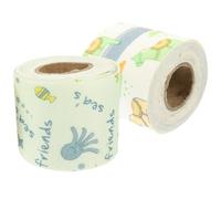 Hoement Exercise Wheel Nail Tapes Non-woven Fabric 2 Rolls Self Adhesive for Hamster Running Wheel Quick Nail Trimming for Small Pets