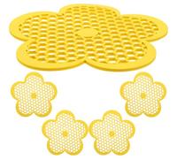Hoement Floating Watering Station Floating Island 5pcs Flower Shape Eva Foam UV Resistant Outdoor for Bees and Butterflies Garden Pots Use