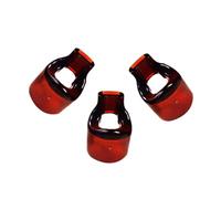 Hoement Flute Mouthpiece Replacement Blow Aid Brown Colour 3Pcs Resin Material Not Easy to Deform for Beginners and Professional Players Suitable for Flute with 23Mm Outer Diameter
