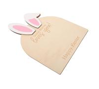 Hoement Footprint for Boy Girl Easter Bunny Footprint Ornament Kit Newborn Nursery Wall Decor