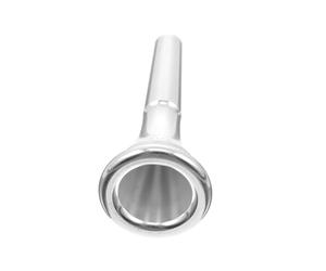 Hoement French Horn Mouthpiece Music Accessory Silver Plated Airflow Mouthpiece for Professional Playing in Concert Practice Horns
