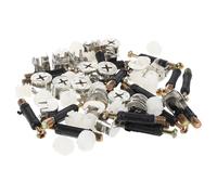 Hoement Furniture Hardware Kit with Eccentric Cam Lock and Thickened Dowels Fixing Screws for Wardrobe Table and Cabinet Assembly Stable Embedded Rod Connectors for Secure Installation