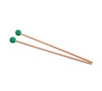 Hoement Glockenspiel Mallet with Wood Handle and Rubber Head Percussion Sticks for Early Music Education Suitable for Various Instruments Green Large Head Drumsticks
