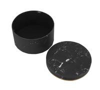 Hoement Gold Foil Marble Large Round Flower Box with Lid 22X11.5Cm, Floral Packaging Present Box for Bouquets and Wedding Arrangements