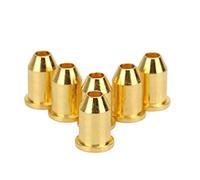 Hoement Guitar String Mounting Buckles Golden Colour 30pcs Metal through Body Ferrules Caps Suitable for Build and Repair for Guitar Accessories