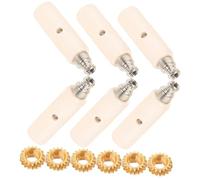 Hoement Guitar Tuning Pegs Keys with 1:18 Gear Ratio Lightweight Iron and ABS String Stems for Acoustic and Electric Guitar Strings, Easy to Use Golden Tuning Knobs for Precise