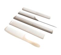 Hoement Hair Cutting Comb Hairdressing Comb Anti-static PC Khaki Thin Set Easy to Clean Good Holding Touch for Store Home