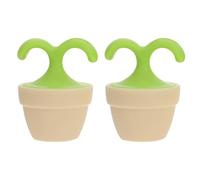 Hoement Hand Held Massage Ball Roller 2 Pcs Set for Deep Tissue Muscle Massage and Trigger Point Release, Portable Body Massager for Shoulders, Neck, Legs Green, Easy to Carry Anywhere