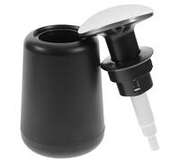 Hoement Hand Press Soap Dispenser Bottle for Bathroom and School, Easy to Fill Liquid Soap Dispenser with Abs and Stainless Steel Material, Keeps Liquid inside Safe and Convenient