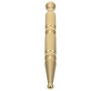 Hoement Handheld 2 Pack Cervical Spine Massager Facial Acupressure Tool Dual-Ended Brass Roller with Pressing Technique for Full-Body Use Relieving Muscle Tension