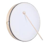 Hoement Handheld Hand Drum with Wood Frame and Drumstick for Singing Dancing Party Favors Portable Percussion Instrument with Clear Resonant Sound Easy to Learn for Beginners and Outdoor