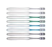 Hoement Hard Plastic Toothbrushes 8Pcs Large Head Cleaning Toothbrushes for Adult Men Portable Oral Care
