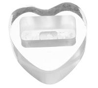 Hoement Heart Shaped Acrylic Kazoo Display Holder Decorative Stand for Home Storage and Showcase Unique Musical Kazoo Organizer with Smooth Finish Easy to Clean