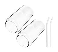 Hoement Heat-Resistant Glass Drinking Cup with Comfortable Touch 350ml and 500ml Capacity Simple Style Suitable for Birthday Party and Family Gathering