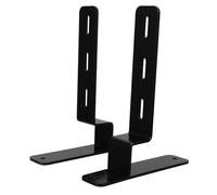 Hoement Heavy Duty Matte Black Pegboard Mounting Brackets for Desktop, 2pcs Set Table Pegboard Panel Bracket for Office and DIY Workspace Fixing
